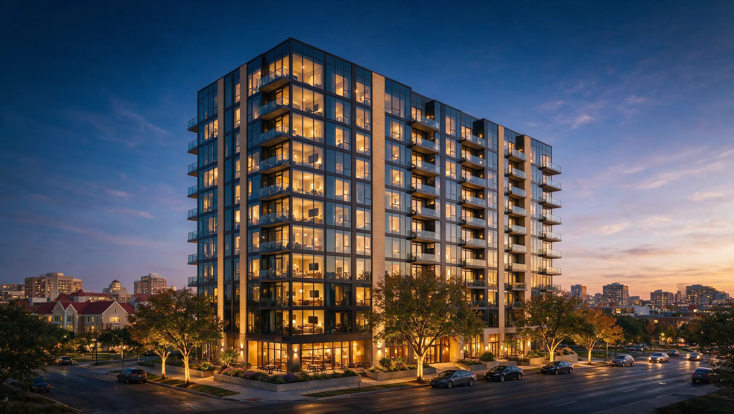 A multifamily property representing OGH's development focus